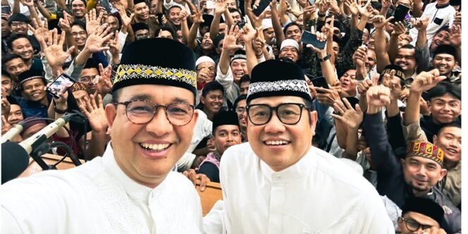 
 Anies Baswedan dan Muhaimin Iskandar menyapa masyarakat Aceh, Jumat (3/5)/Ist